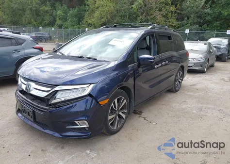 2018 Honda Odyssey Elite из США, поврежденный, VIN 5FNRL6H92JB030933